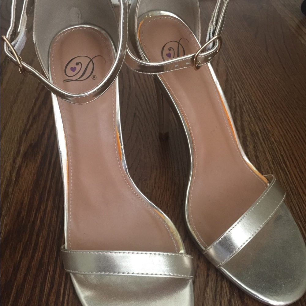Gold heels